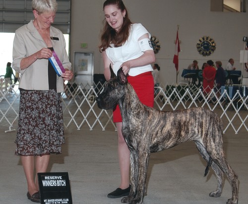 Her first win with Jessica - from the puppy class
